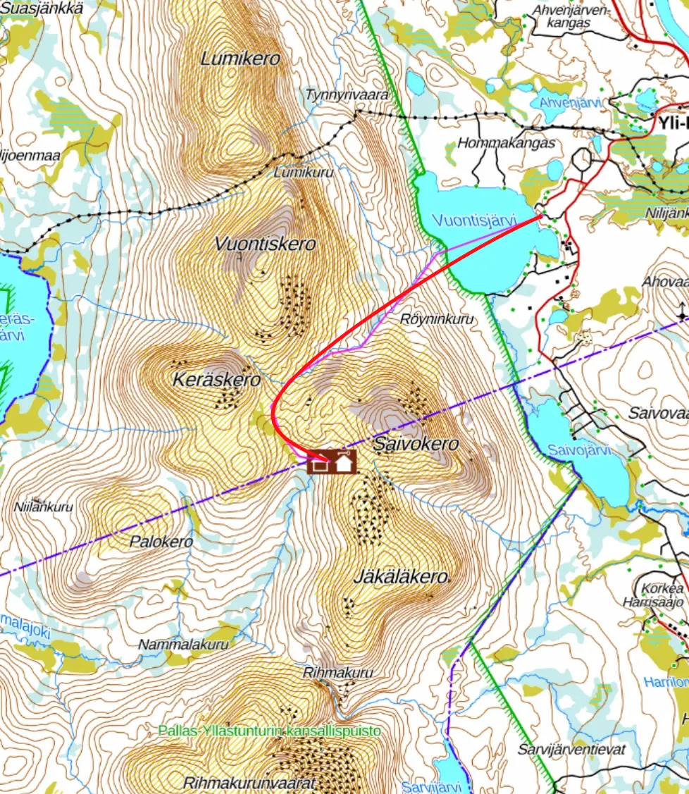 Backcountry ski Lapland